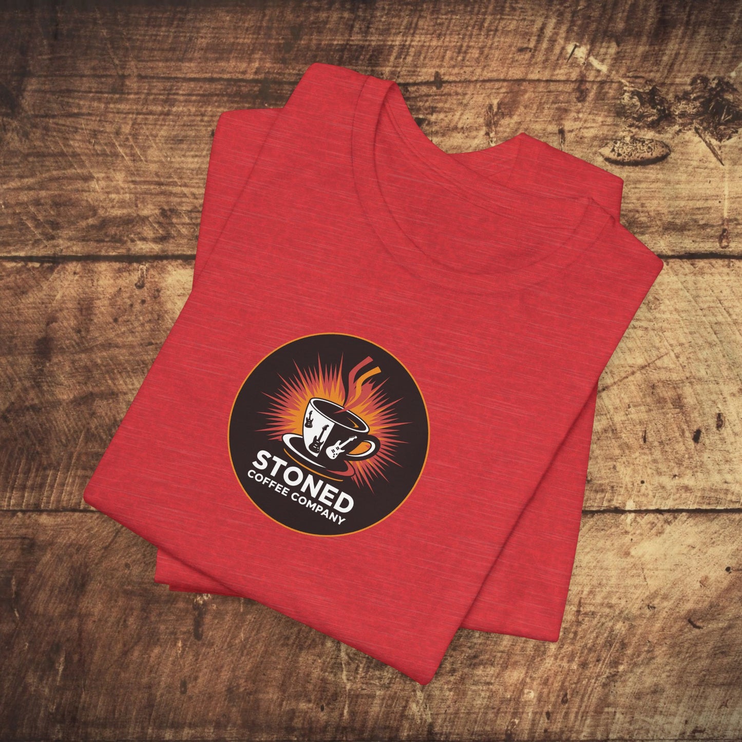 Stoned Coffee Company Rocking Guitar Cup T-Shirt