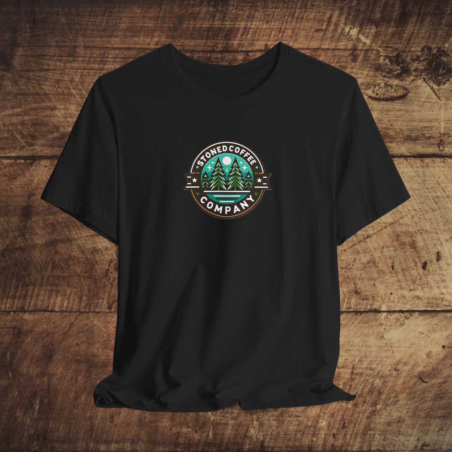 T-Shirt Stoned Coffee Company Pine Tree Mountain Unisex Jersey