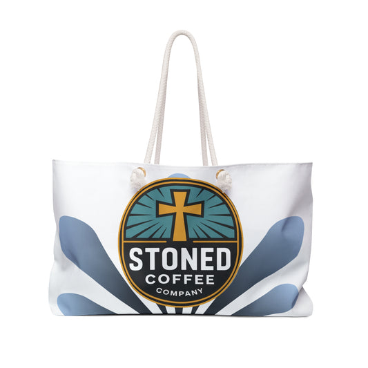 Stoned Coffee Company Weekender Bag — Cross Logo Travel Tote