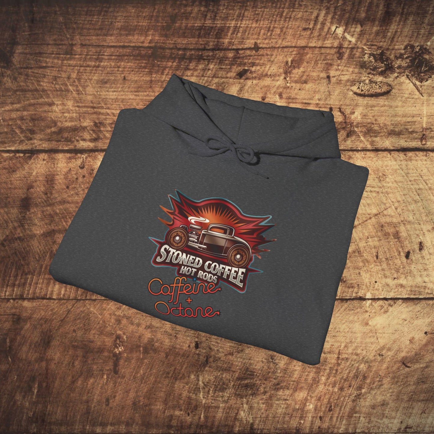 Stoned Coffee Company Hoodie "Hot Rods" Caffeine + Octane Hoodie