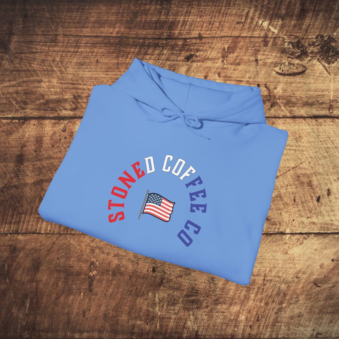 Hooded Sweatshirt - Stoned Coffee Company, USA Patriotic Design