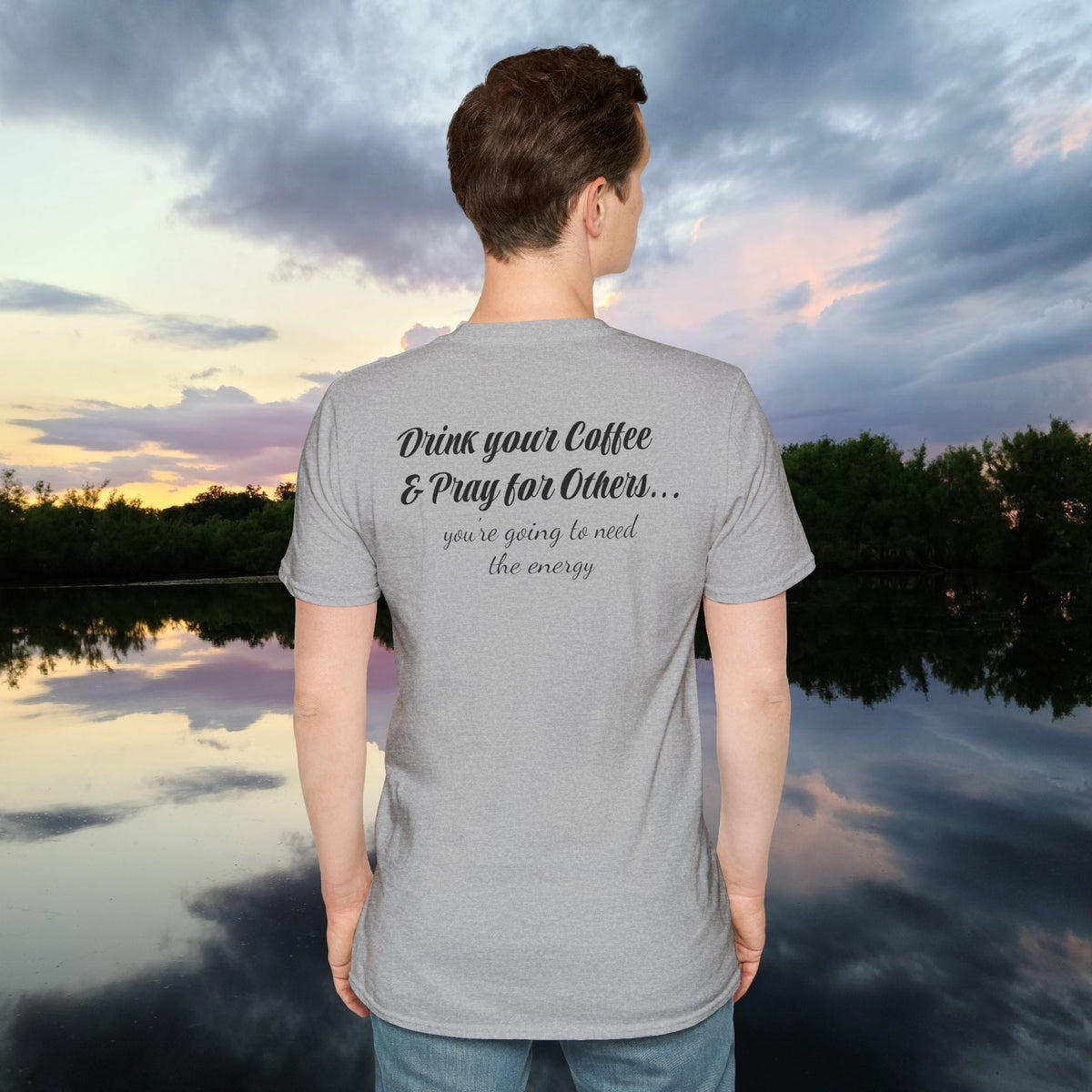 Stoned Coffee Company 'Drink Your Coffee and Pray for Others' T-Shirt