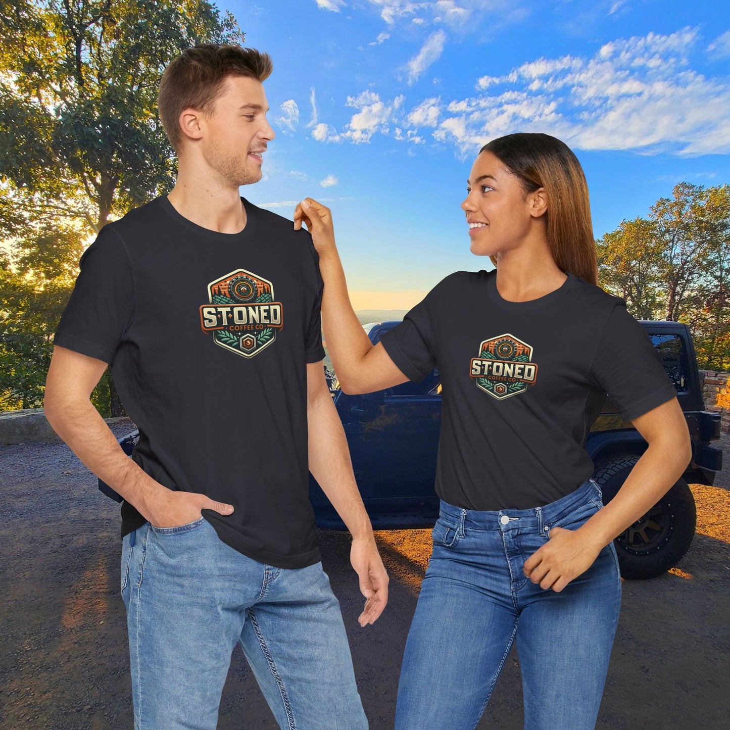 Stoned Coffee Company Offroad Logo T-Shirt Unisex Tee