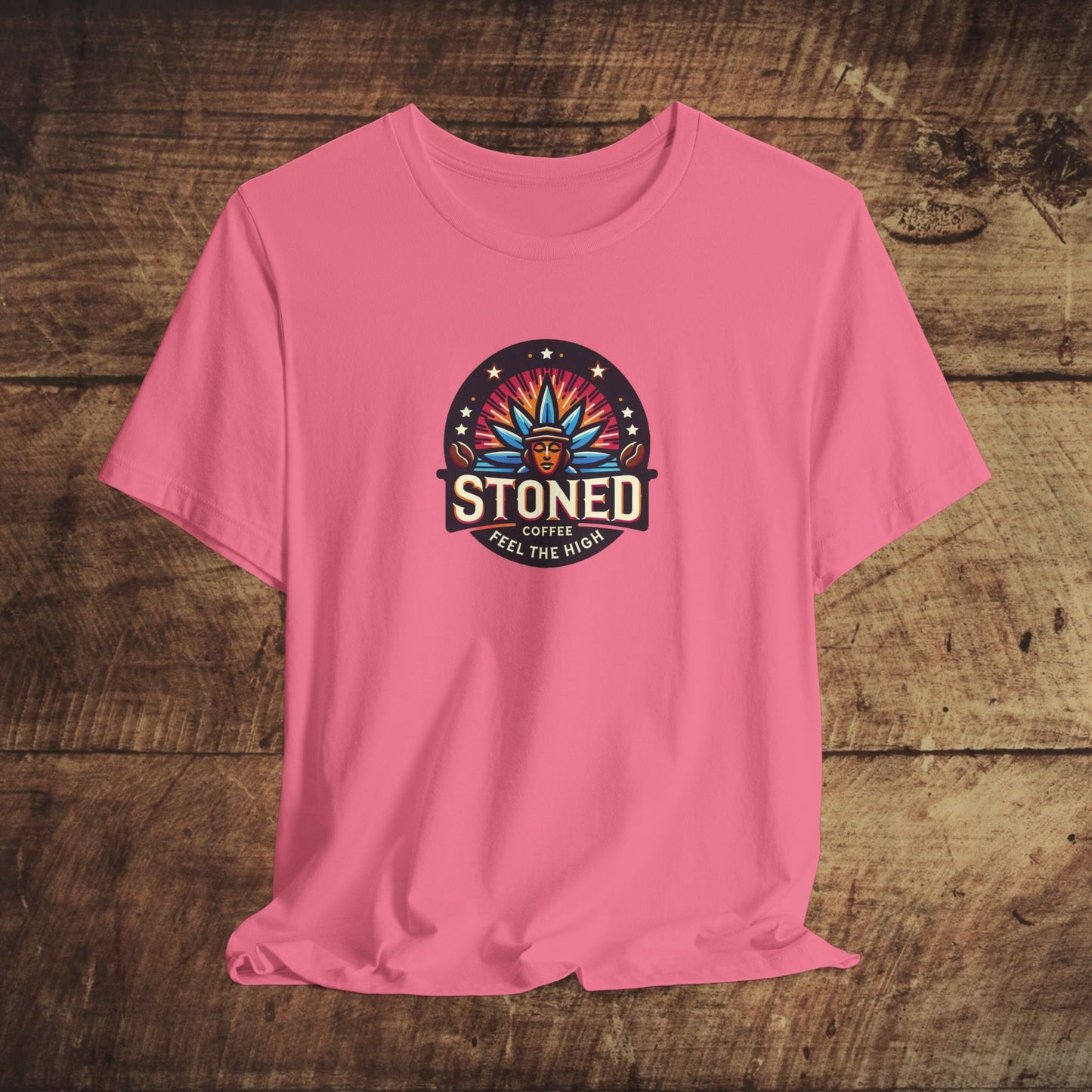 Stoned Coffee Company Logo 7 Feel the High Unisex Jersey Short Sleeve Tee