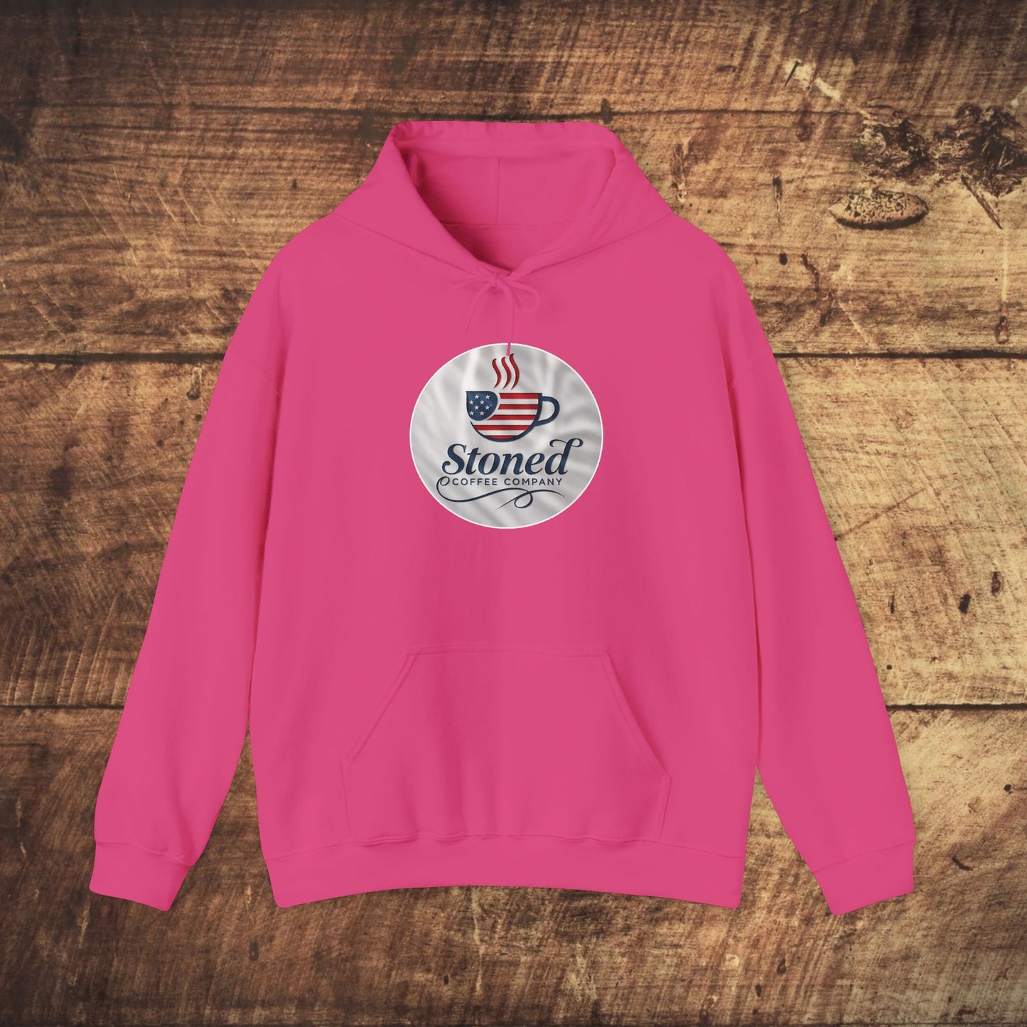 Hooded Sweatshirt Stoned Coffee Company Patriotic USA