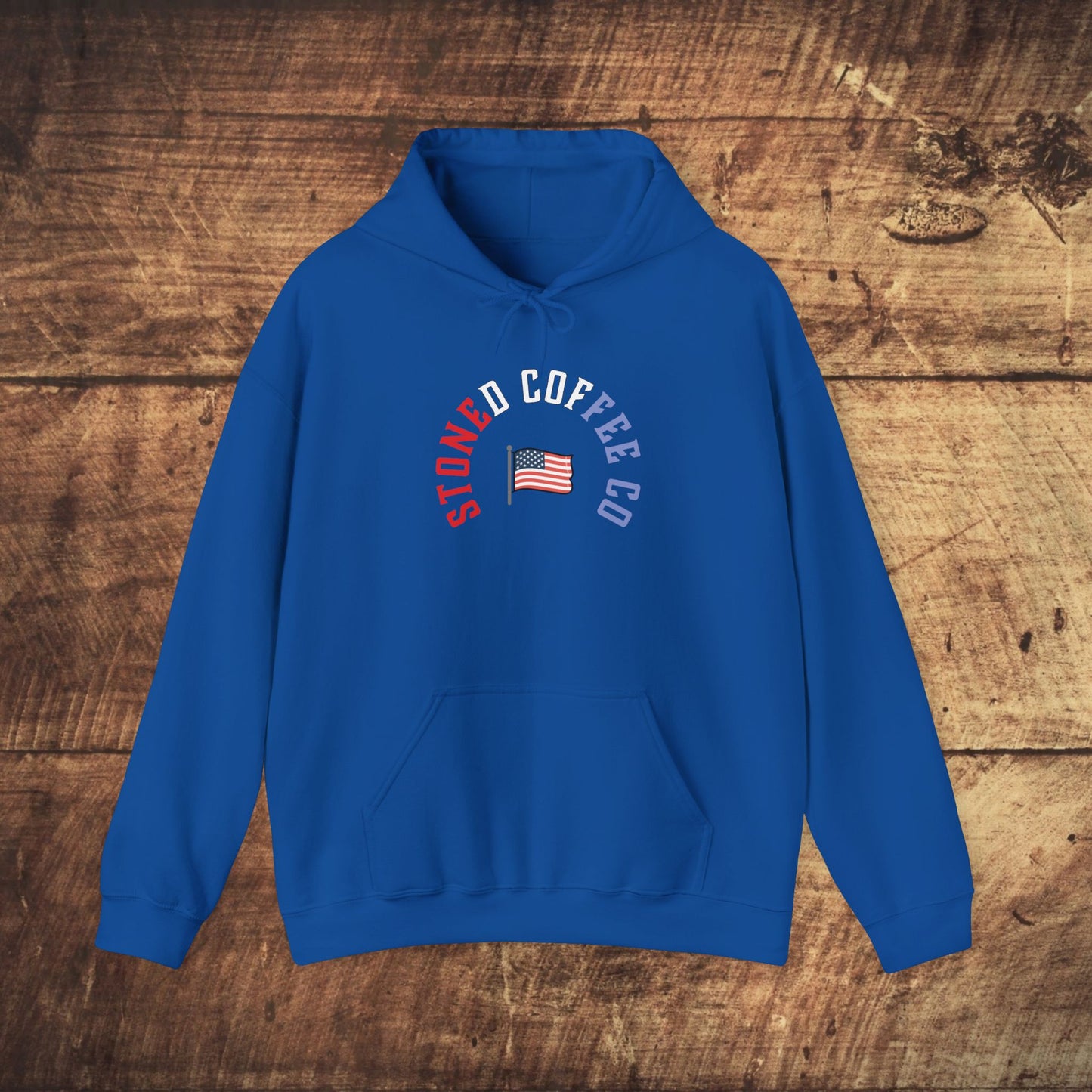 Hooded Sweatshirt - Stoned Coffee Company, USA Patriotic Design