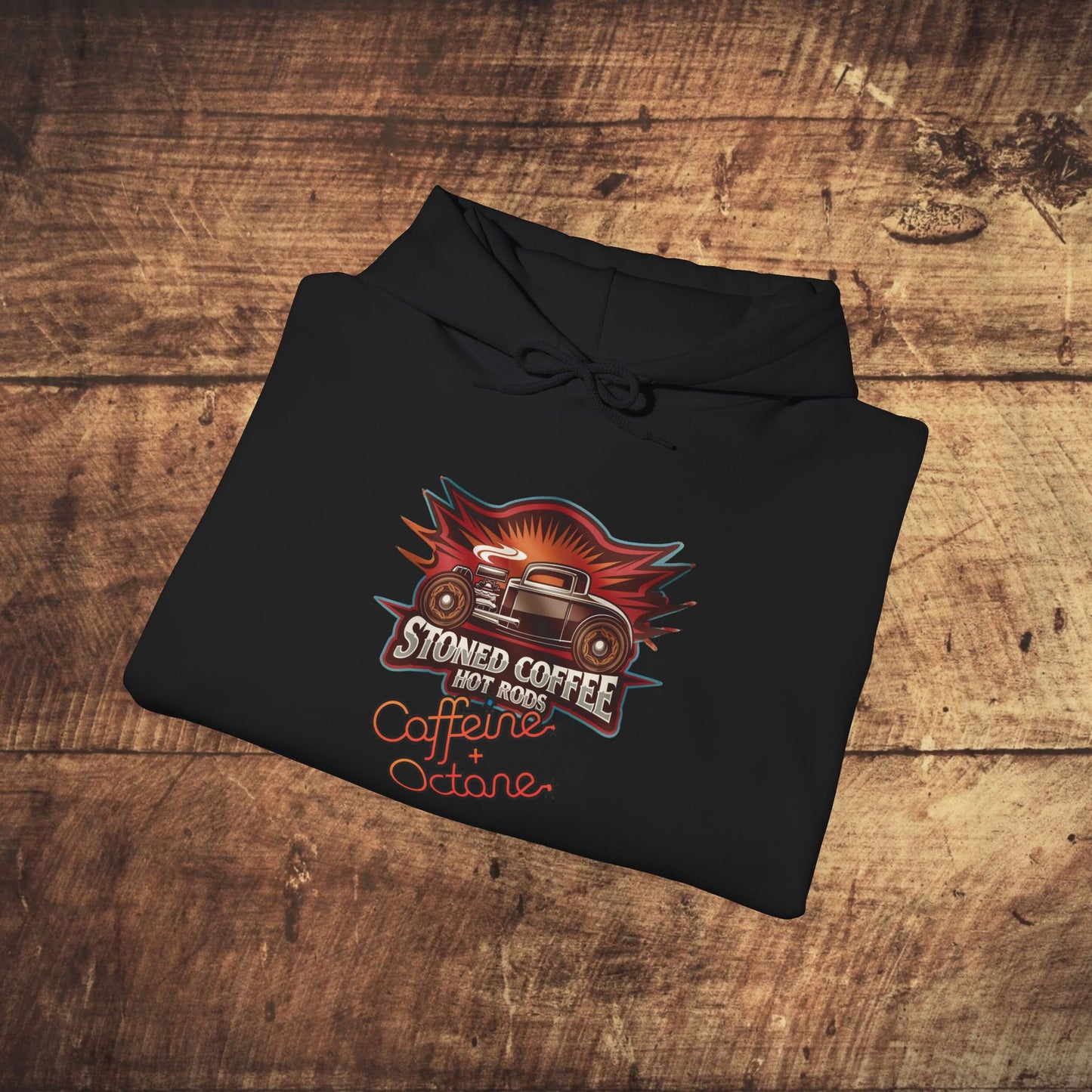 Stoned Coffee Company Hoodie "Hot Rods" Caffeine + Octane Hoodie