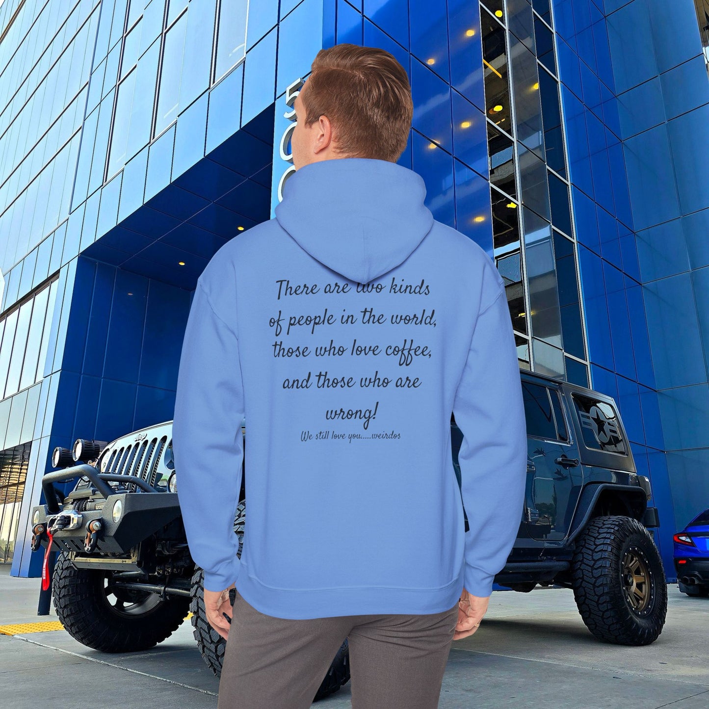 Stoned Coffee Company Hoodie — "There are Two Kinds of People..." Coffee Lover Sweatshirt