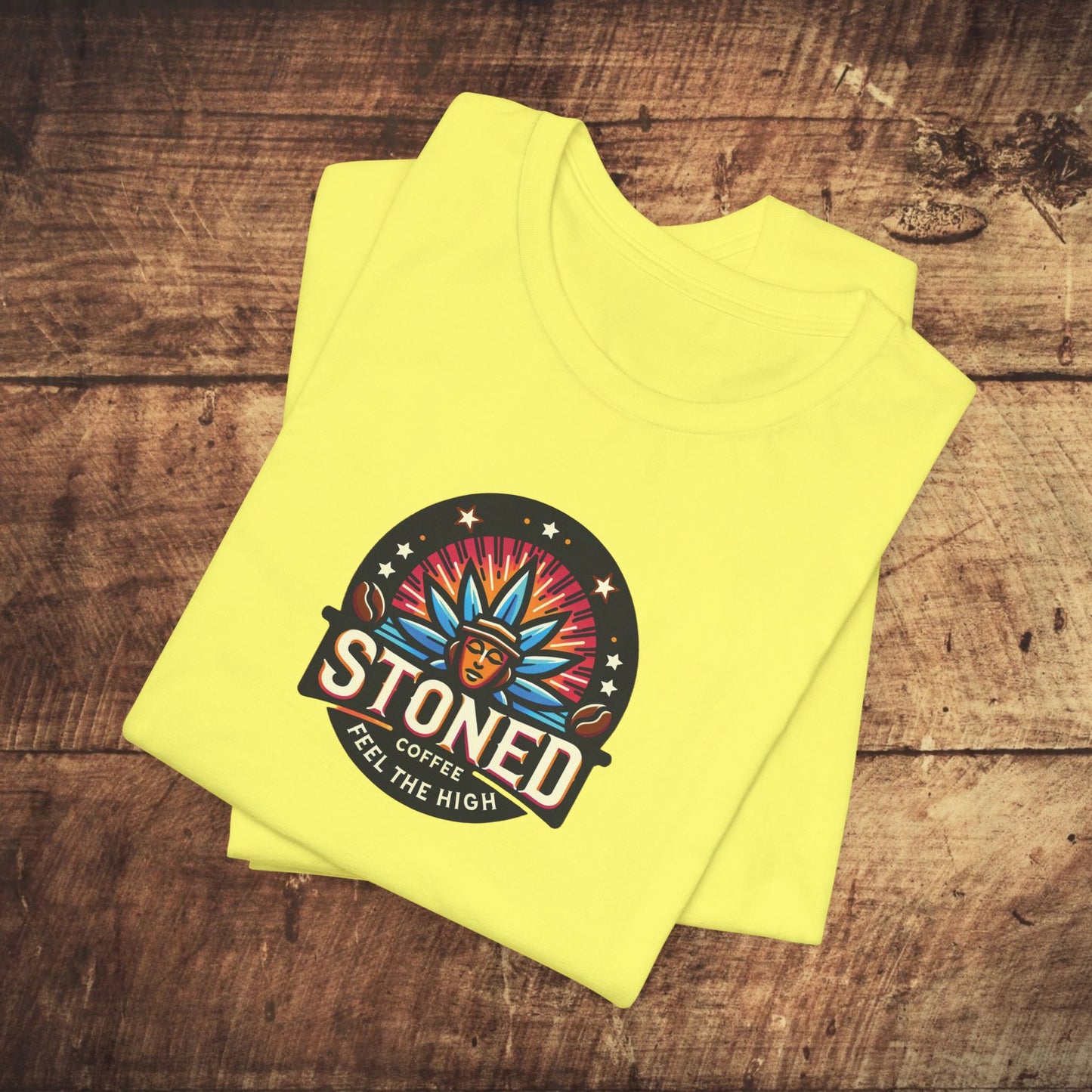 Stoned Coffee Company Logo 7 Feel the High Unisex Jersey Short Sleeve Tee