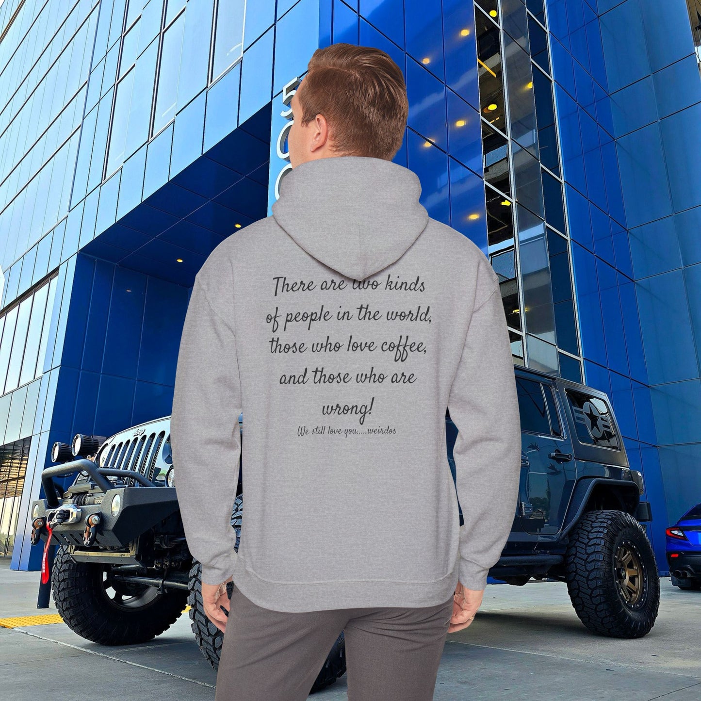 Stoned Coffee Company Hoodie — "There are Two Kinds of People..." Coffee Lover Sweatshirt
