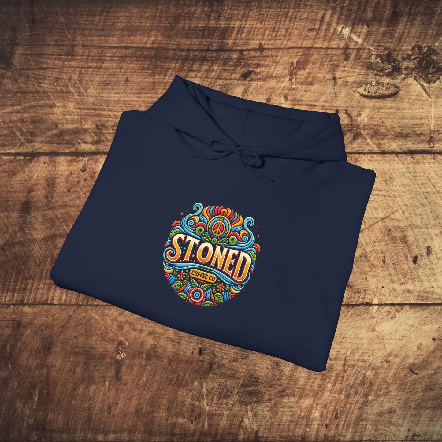 Hooded Sweatshirt Stoned Coffee Company Logo 1