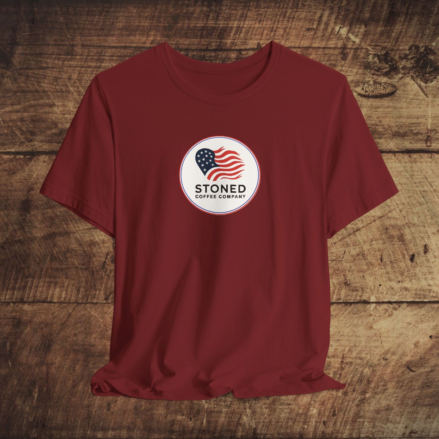 T-Shirt - Stoned Coffee Company USA Flag Logo 2