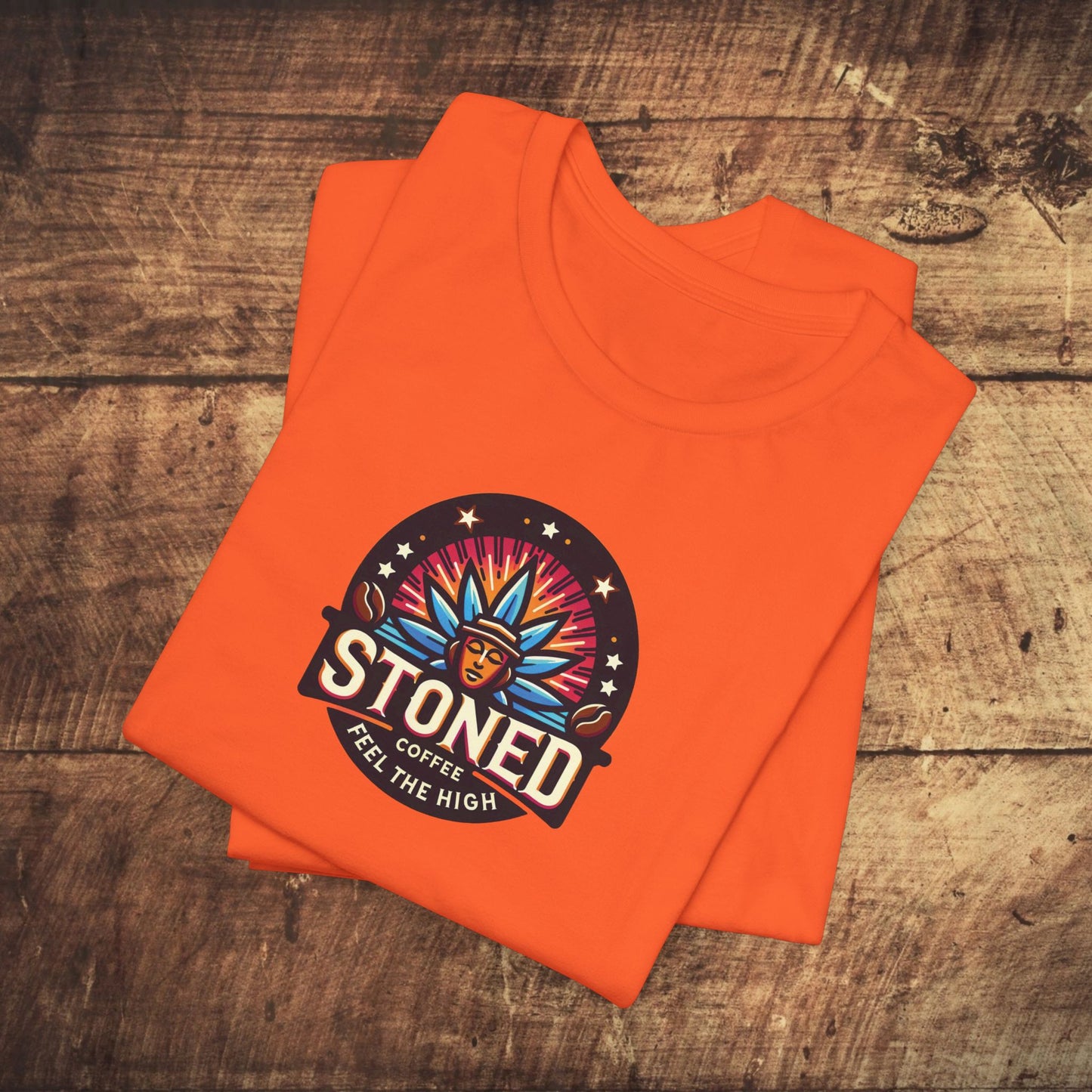 Stoned Coffee Company Logo 7 Feel the High Unisex Jersey Short Sleeve Tee