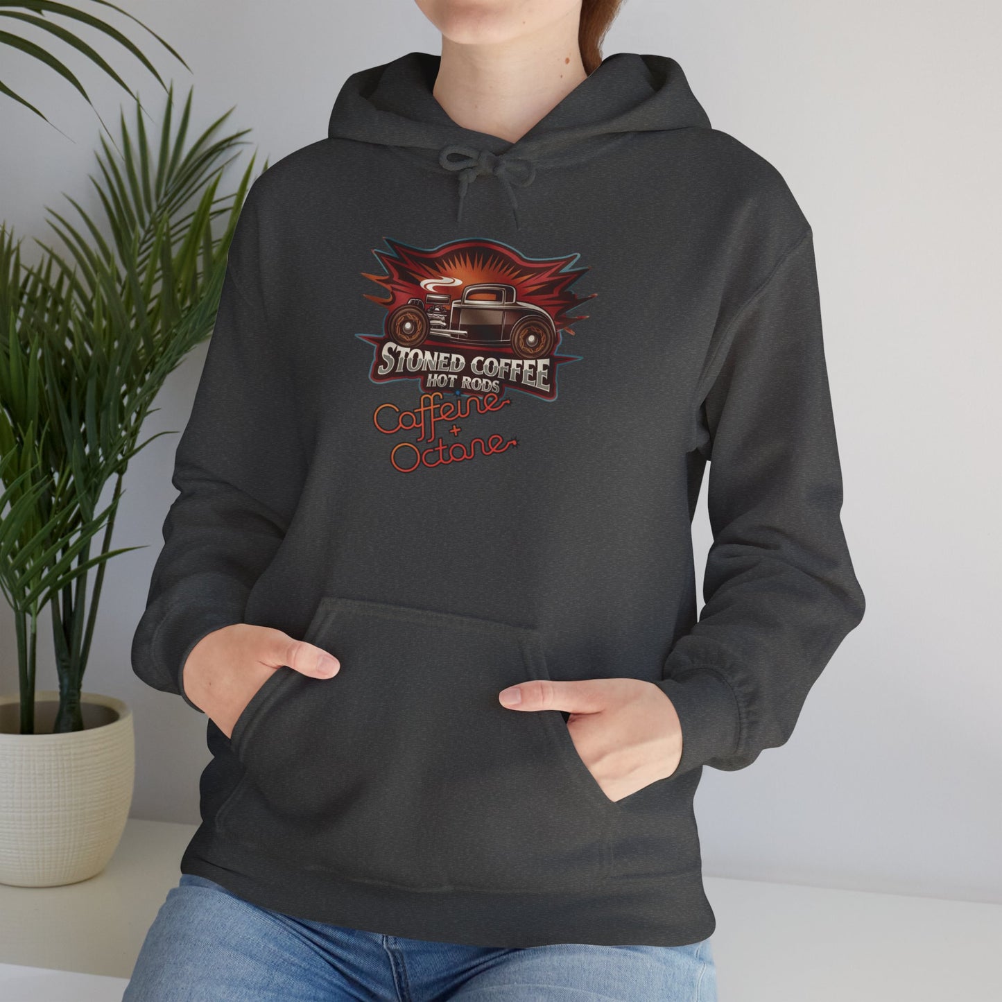Stoned Coffee Company Hoodie "Hot Rods" Caffeine + Octane Hoodie