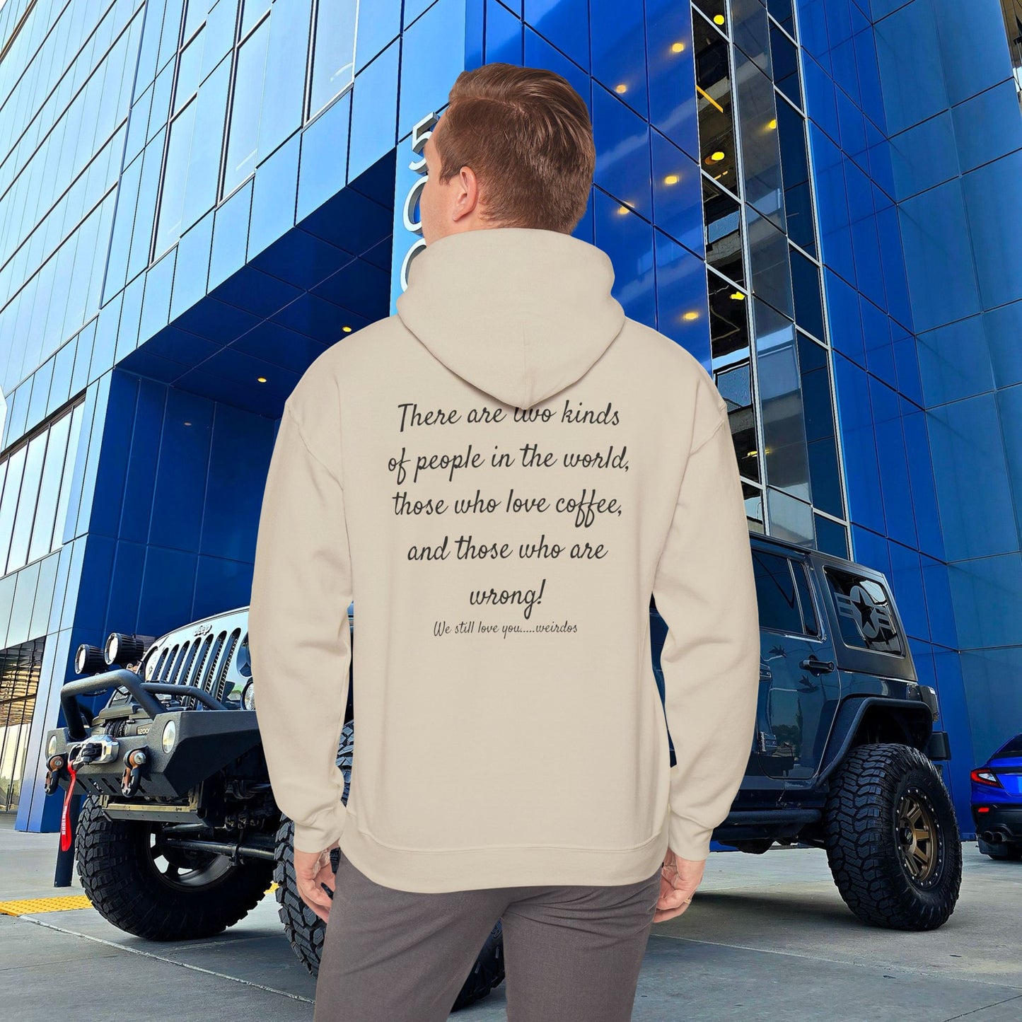 Stoned Coffee Company Hoodie — "There are Two Kinds of People..." Coffee Lover Sweatshirt