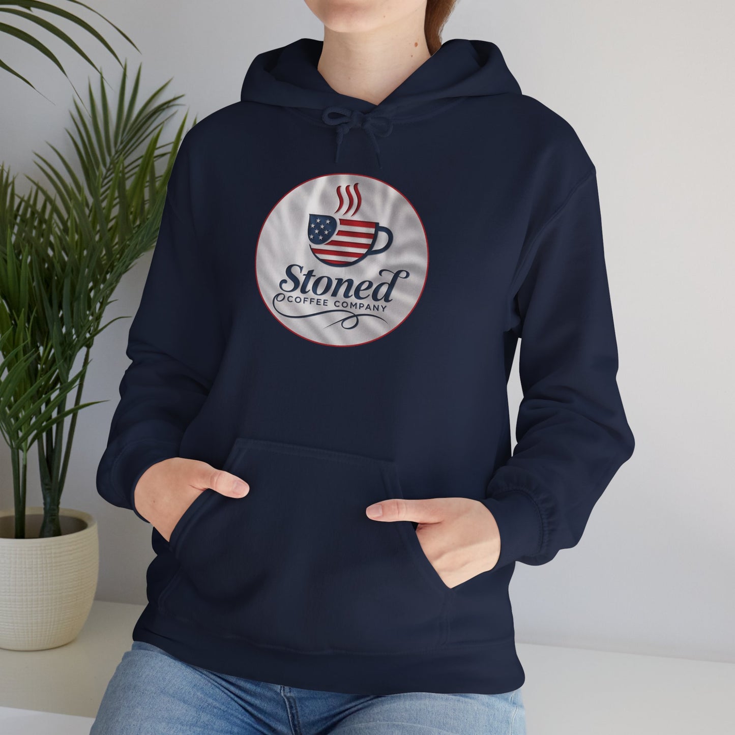 Hooded Sweatshirt Stoned Coffee Company Patriotic USA