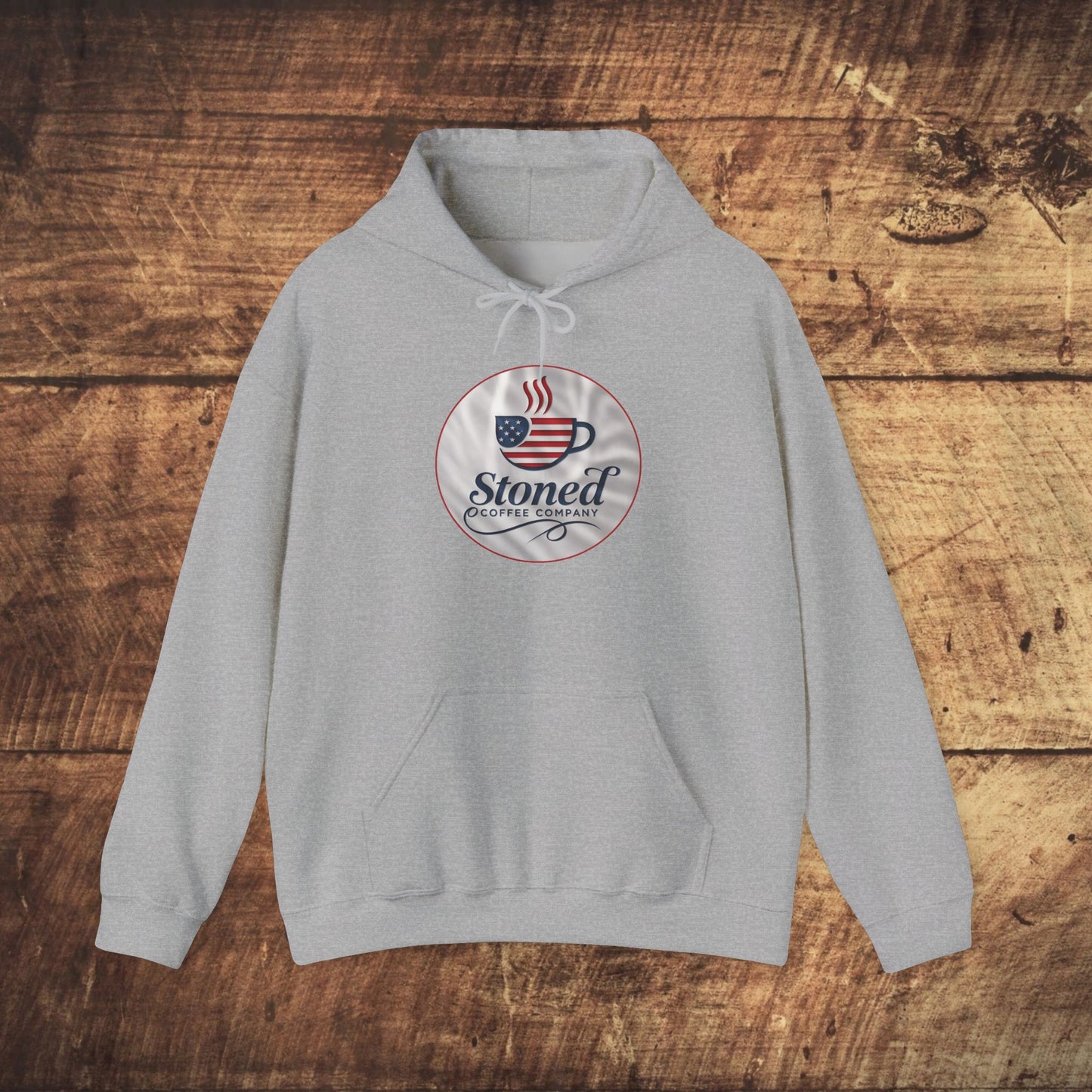 Hooded Sweatshirt Stoned Coffee Company Patriotic USA