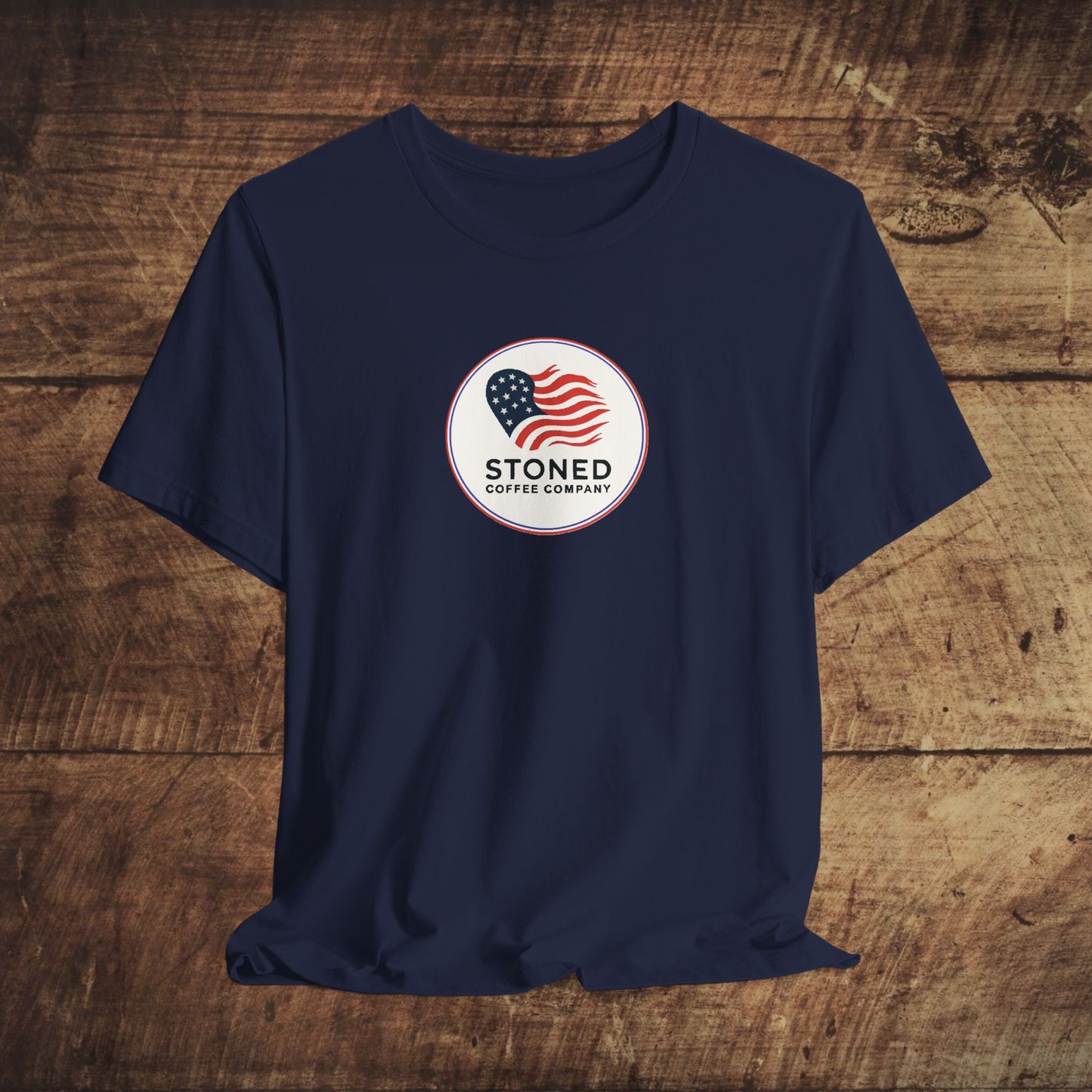 T-Shirt - Stoned Coffee Company USA Flag Logo 2