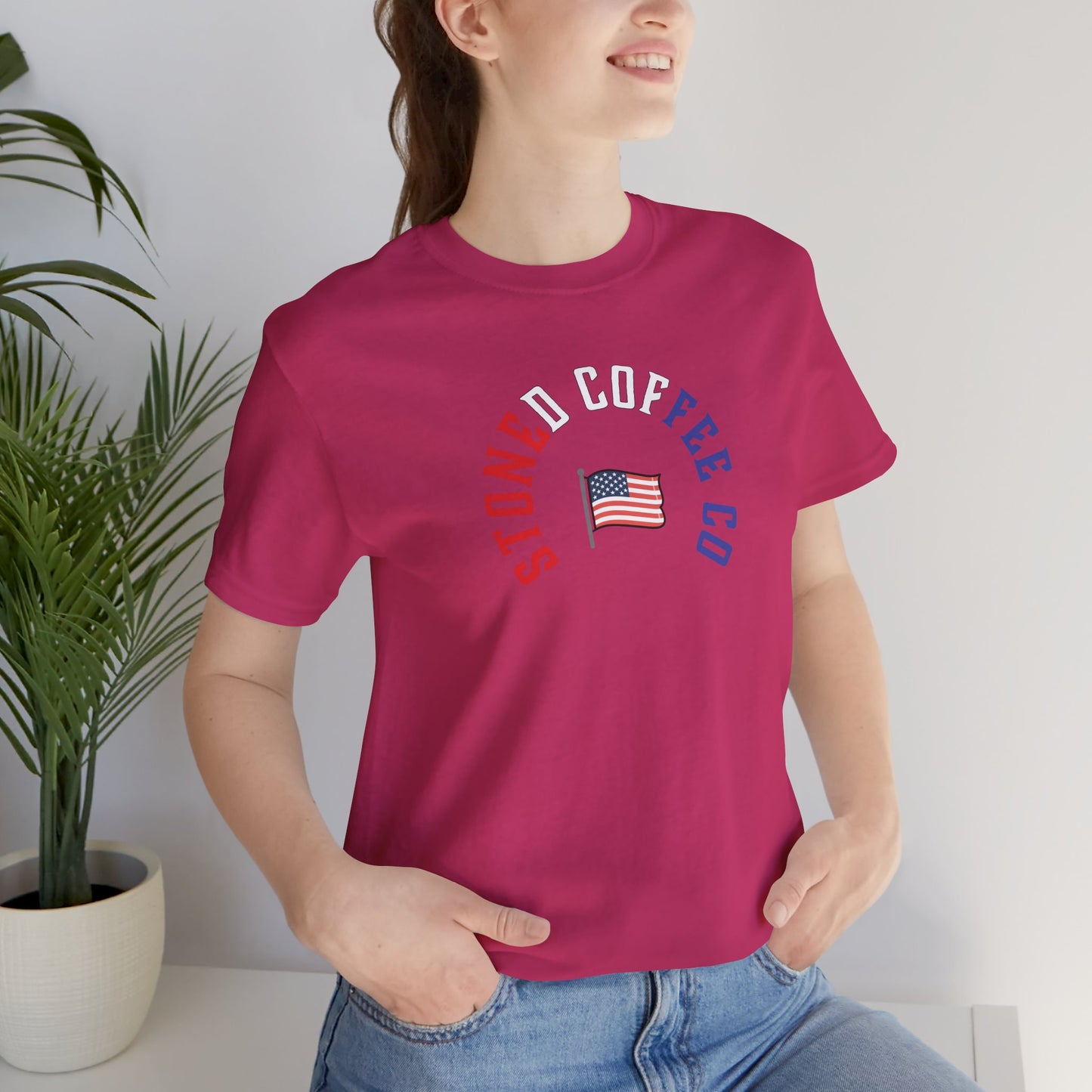 T-Shirt Stoned Coffee Company USA Patriotic Unisex Tee