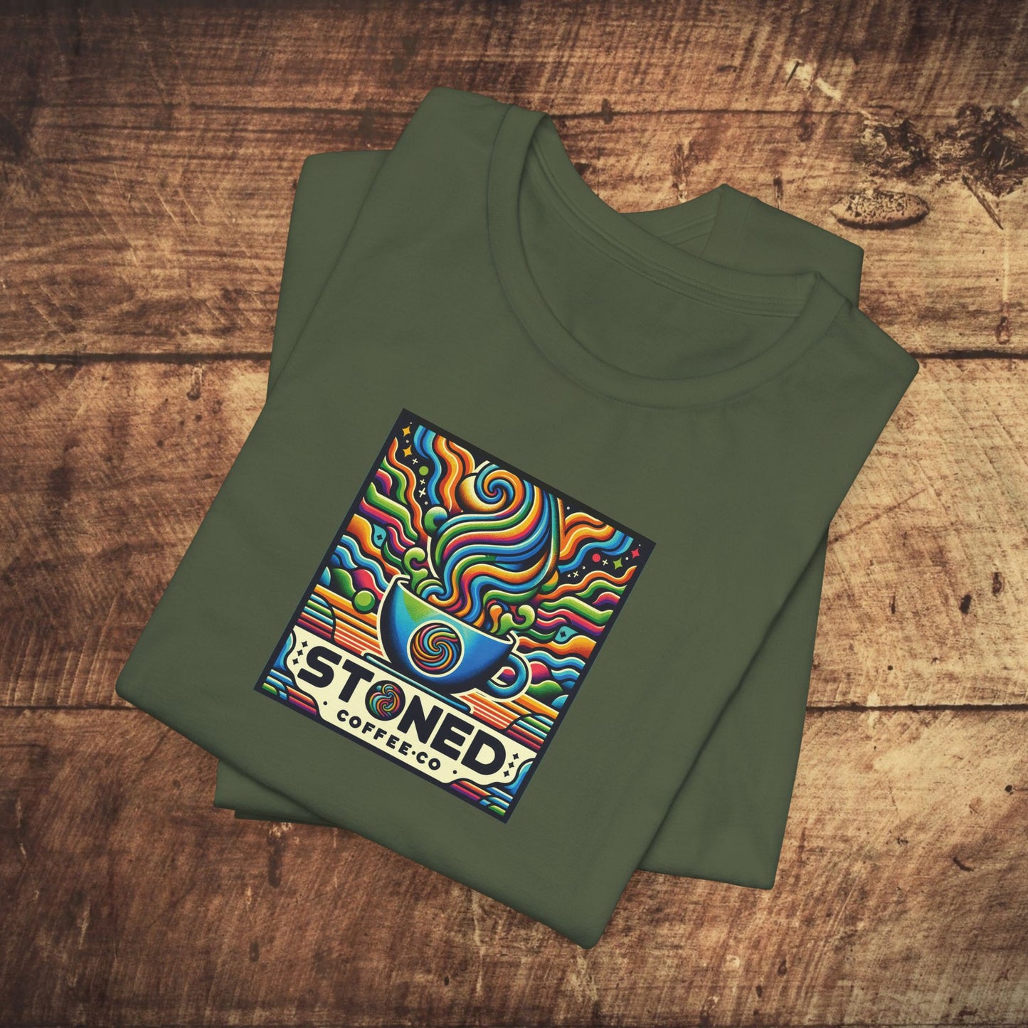 Coffee Art T-Shirt - Stoned Coffee Company Logo