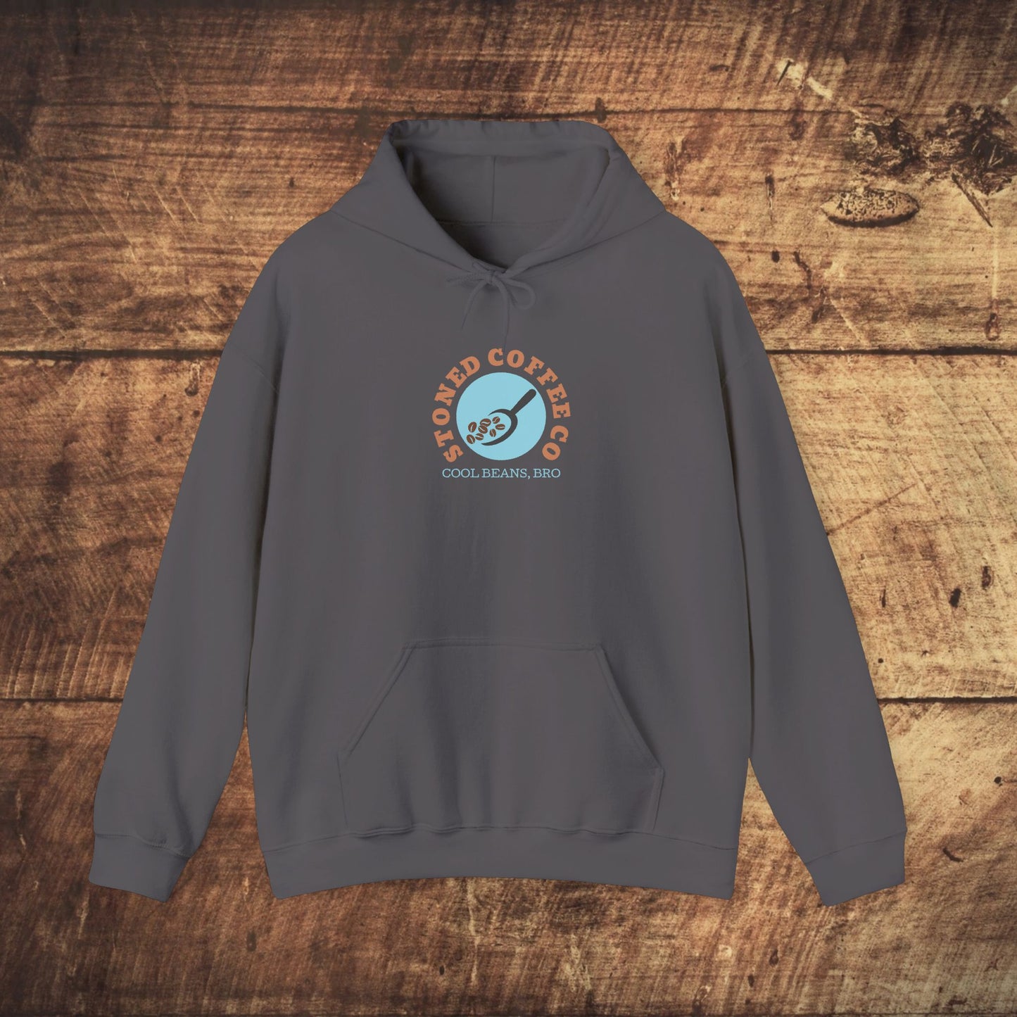 Hooded Sweatshirt - Stoned Coffee Co, Cool Beans Bro