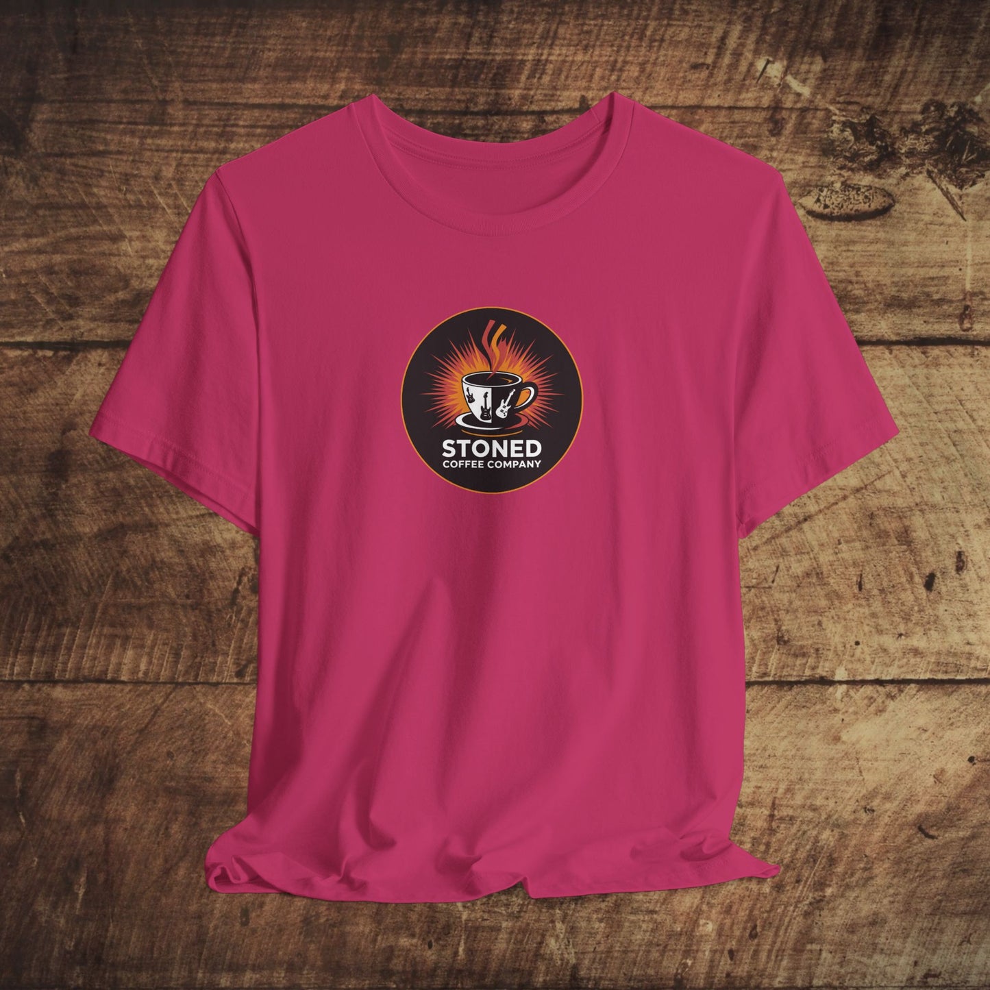 Stoned Coffee Company Rocking Guitar Cup T-Shirt