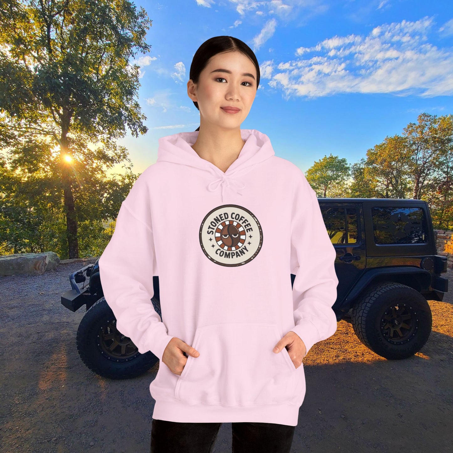 Stoned Coffee Company Hoodie — "There are Two Kinds of People..." Coffee Lover Sweatshirt