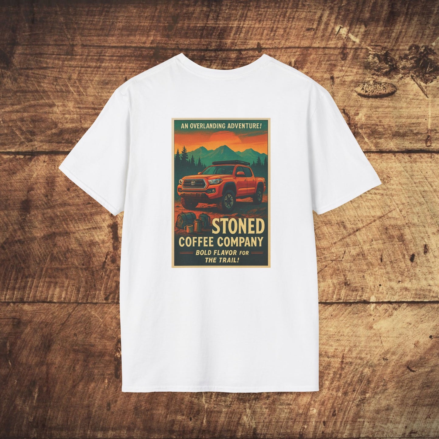 Stoned Coffee Company Overlanding Adventure/Tacoma Tshirt