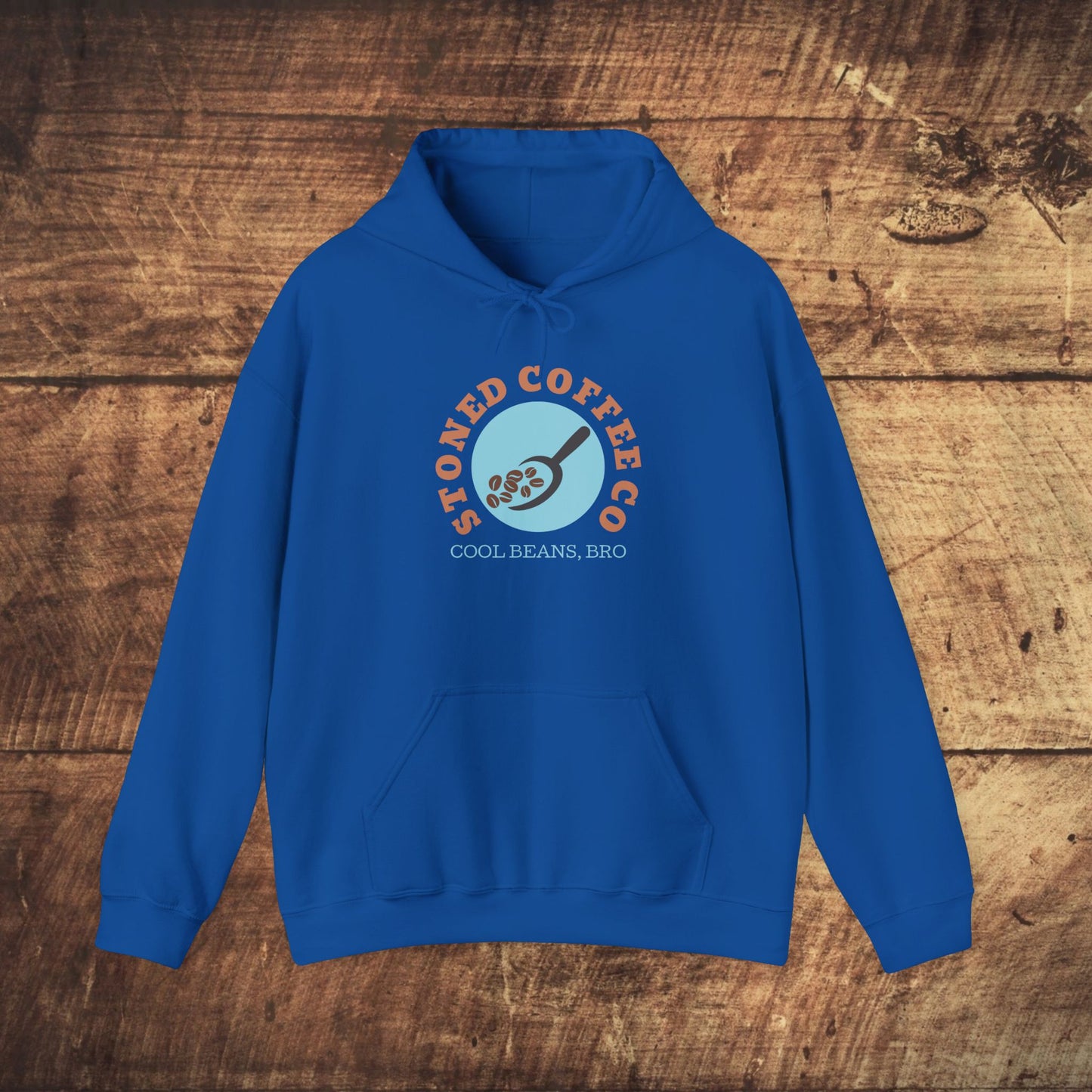 Hooded Sweatshirt - Stoned Coffee Co, Cool Beans Bro