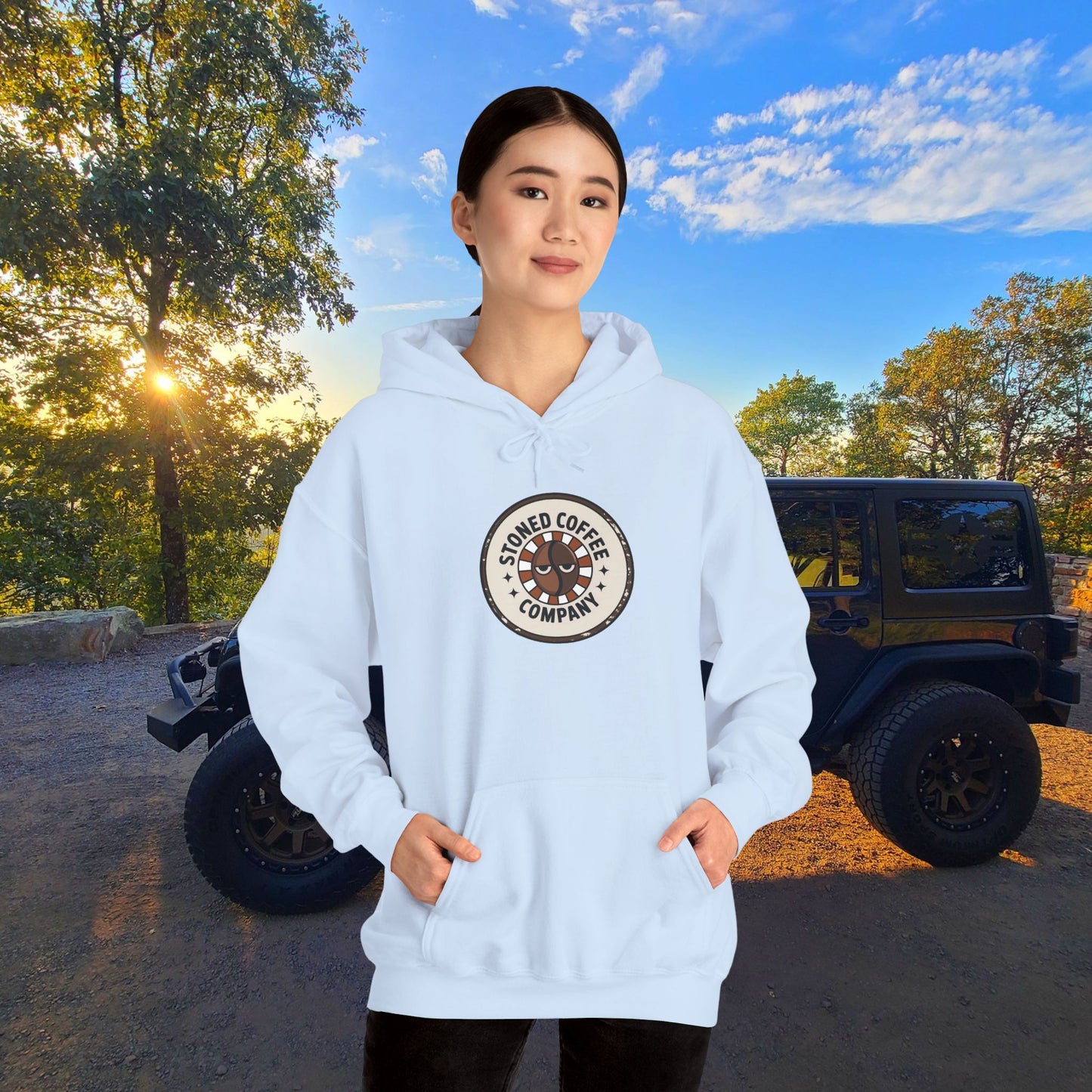 Stoned Coffee Company Hoodie — "There are Two Kinds of People..." Coffee Lover Sweatshirt