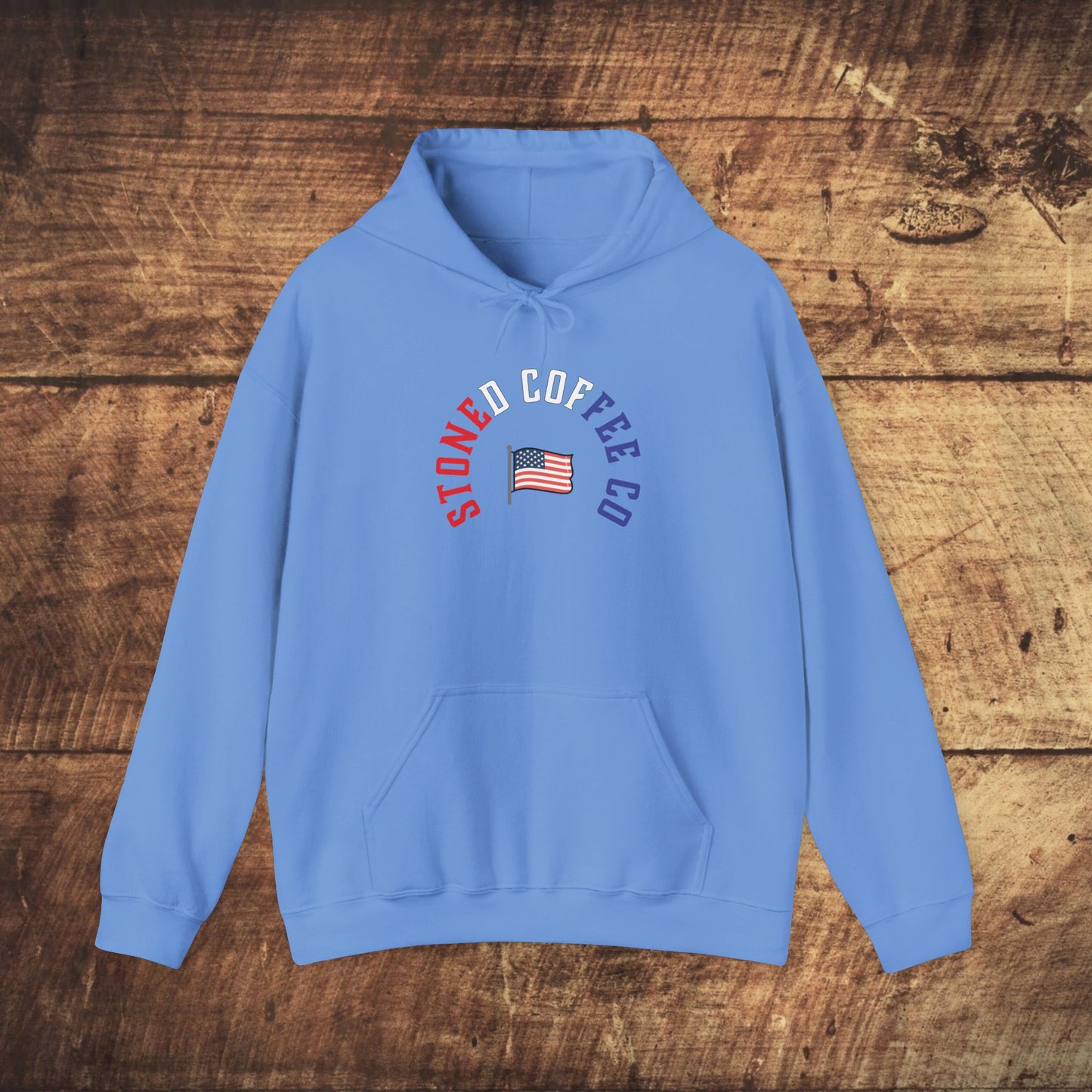 Hooded Sweatshirt - Stoned Coffee Company, USA Patriotic Design