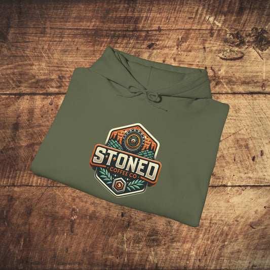 Hooded Sweatshirt - Stoned Coffee Company Offroad Logo