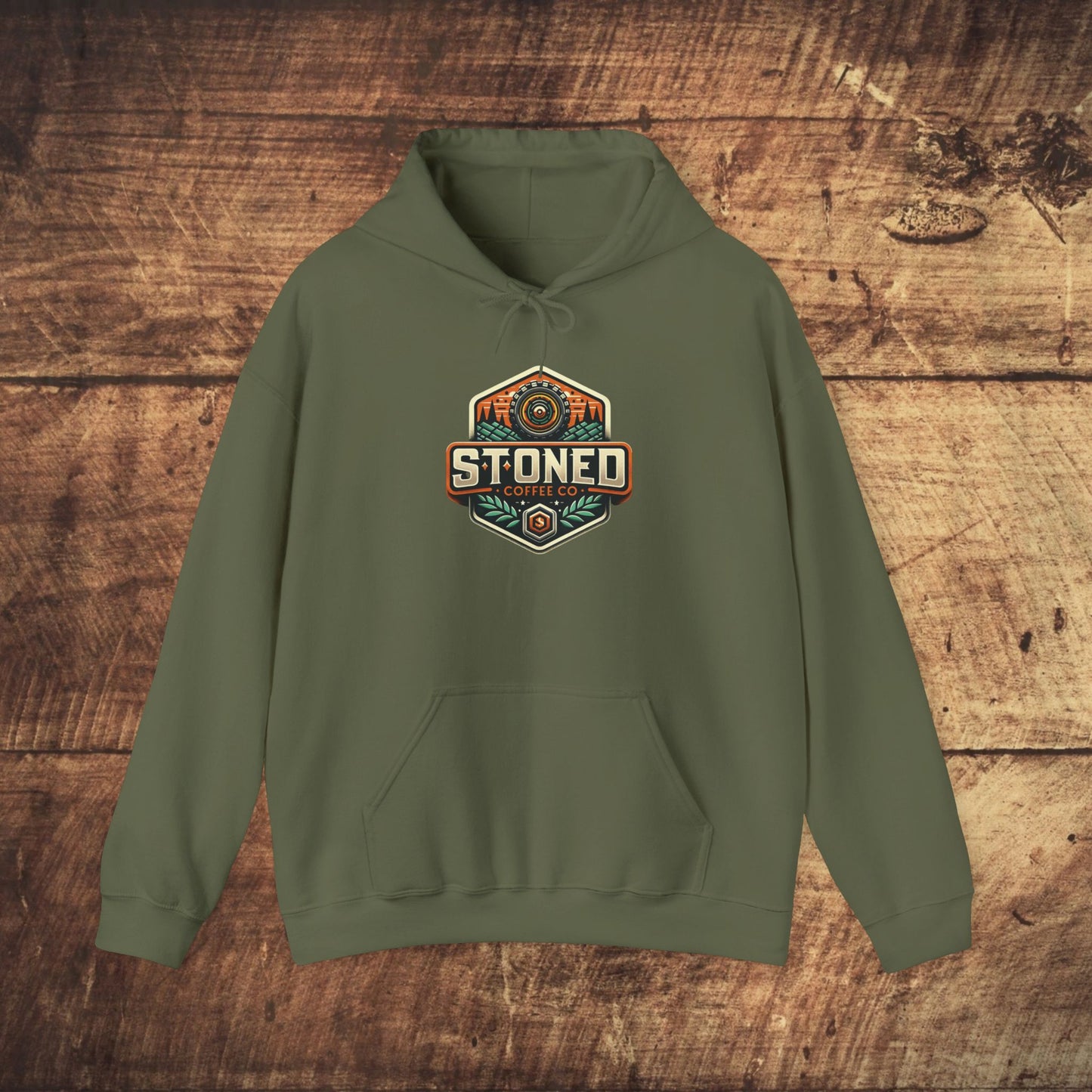 Hooded Sweatshirt - Stoned Coffee Company Offroad Logo