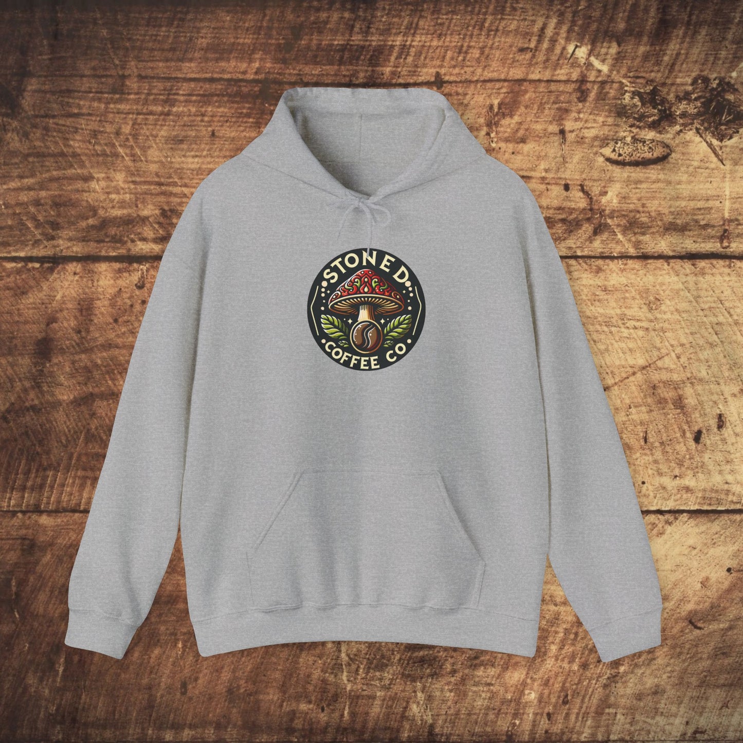 Hooded Sweatshirt - Stoned Coffee Company Mushroom Logo