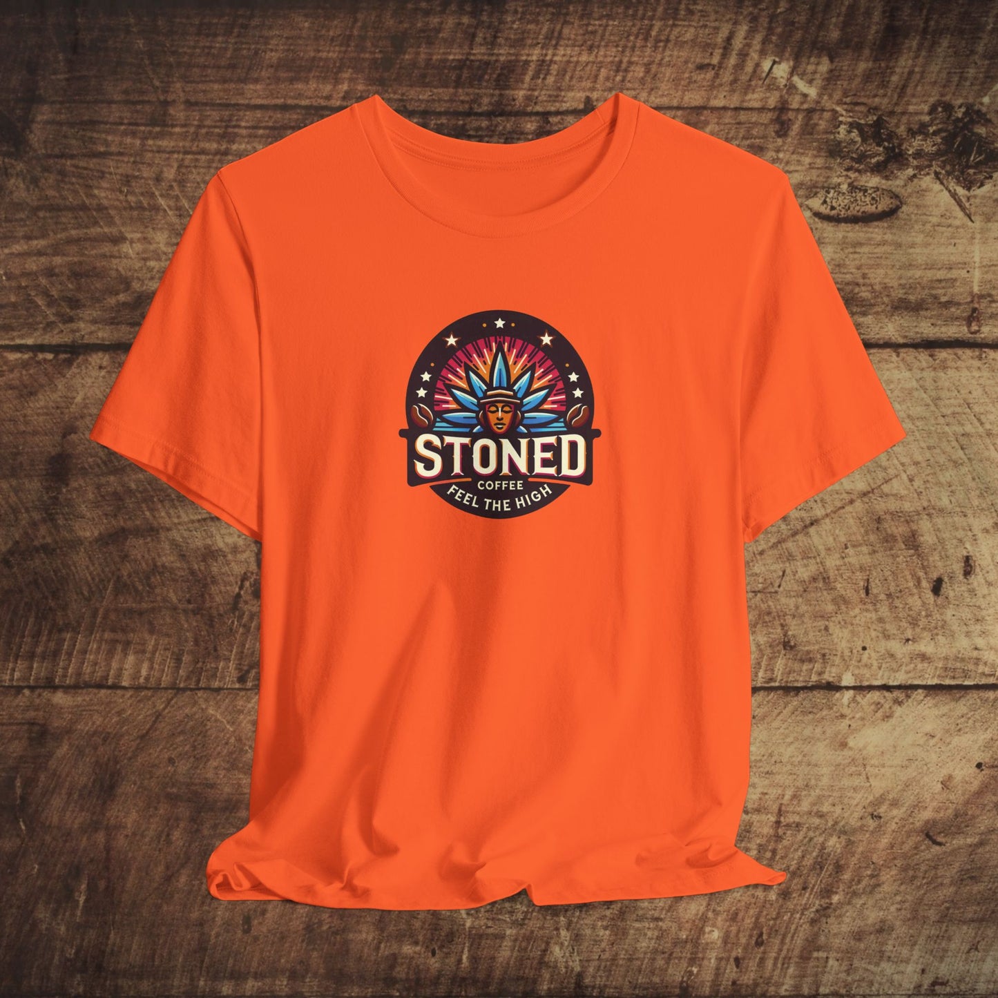 Stoned Coffee Company Logo 7 Feel the High Unisex Jersey Short Sleeve Tee