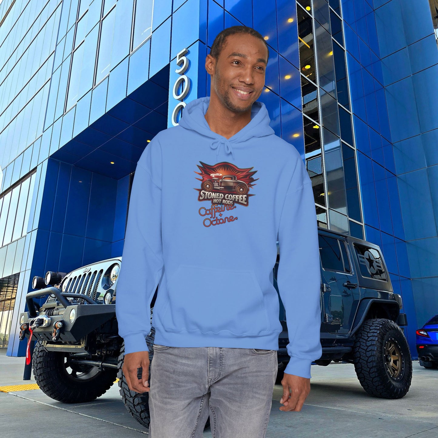 Stoned Coffee Company Hoodie "Hot Rods" Caffeine + Octane Hoodie