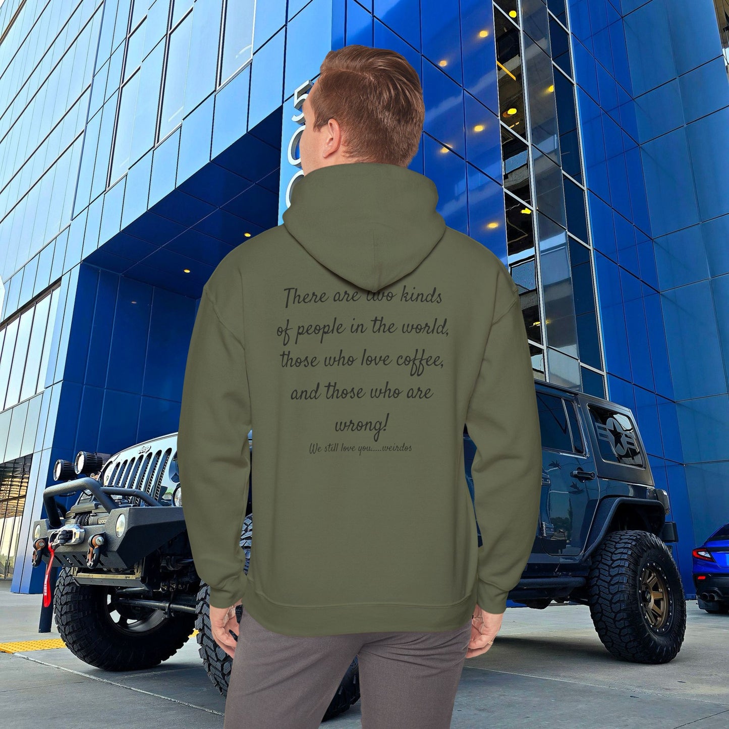 Stoned Coffee Company Hoodie — "There are Two Kinds of People..." Coffee Lover Sweatshirt